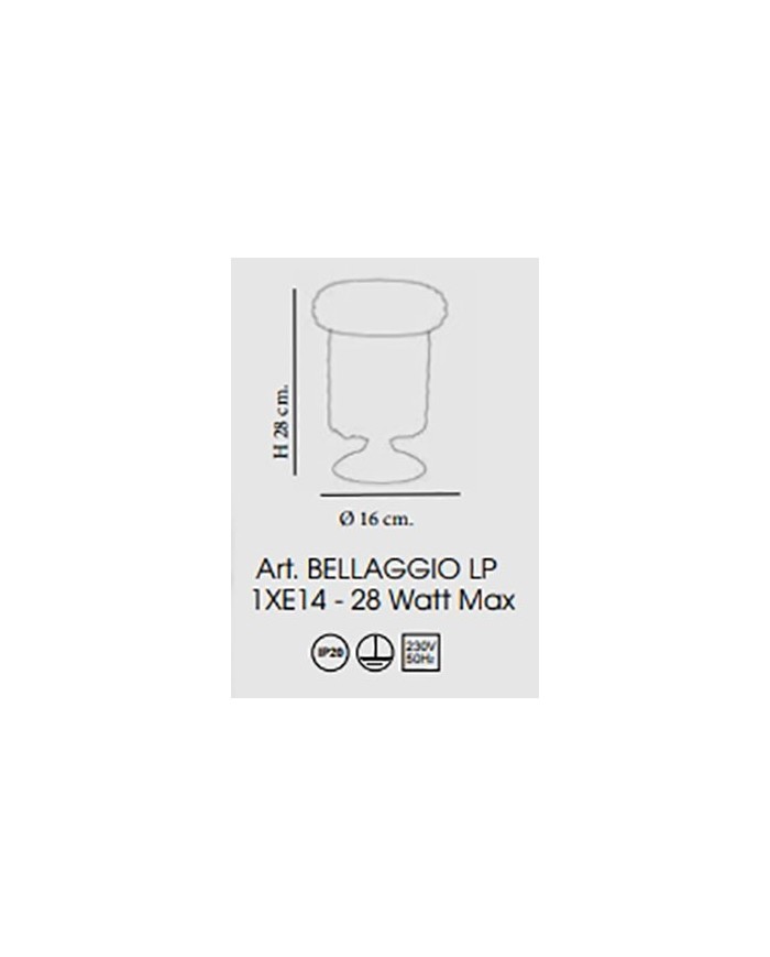 LUMETTO STILE CONTEMPORANEO BELLAGGIO LP