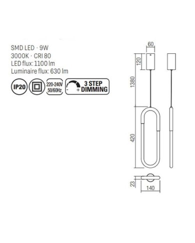SOSPENSIONE STILE MODERNO LAMPU
