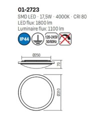PLAFONIERA STILE MODERNO FIZZ PL30