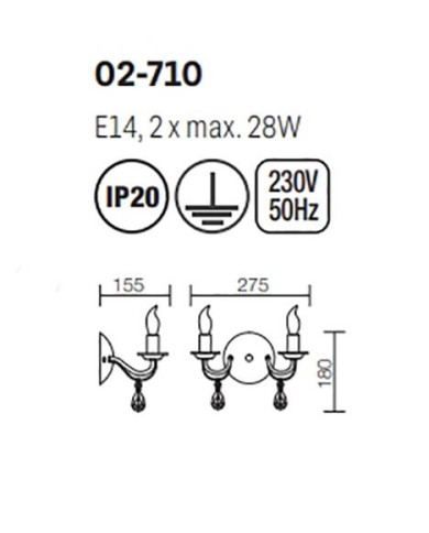 APPLIQUE STILE CONTEMPORANEO FABIOLA AP2