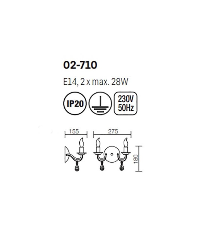 APPLIQUE STILE CONTEMPORANEO FABIOLA AP2
