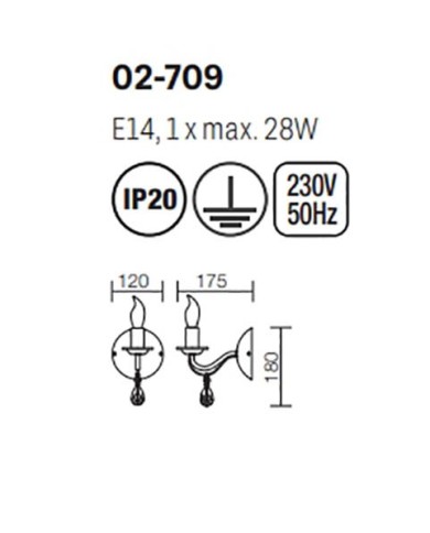 APPLIQUE STILE CONTEMPORANEO FABIOLA AP1