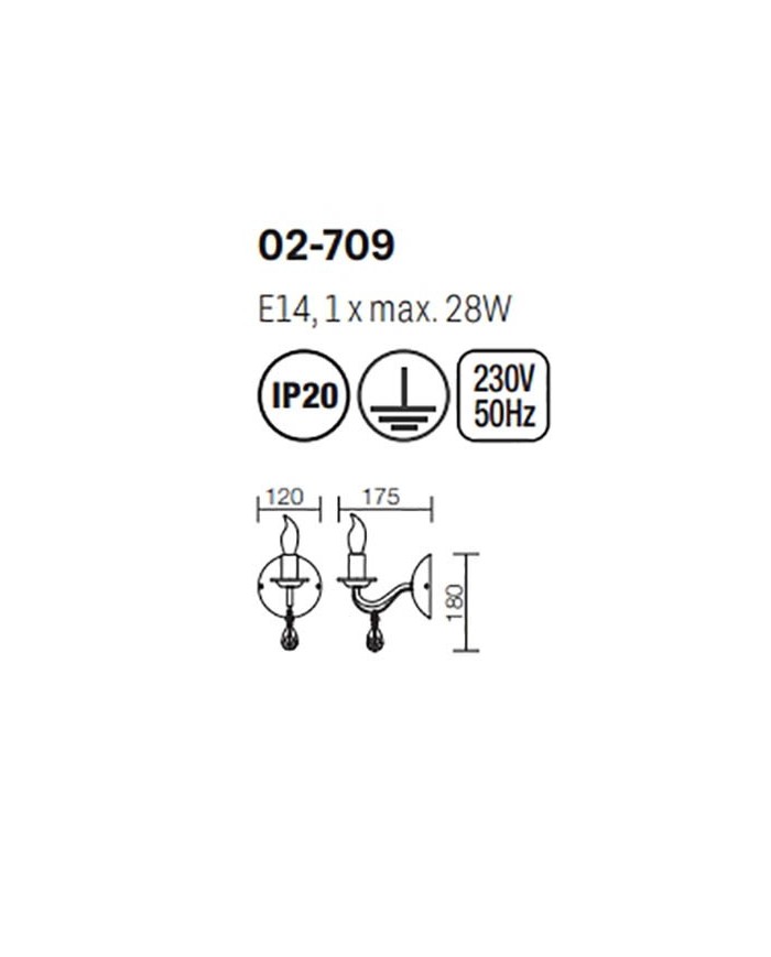 APPLIQUE STILE CONTEMPORANEO FABIOLA AP1