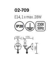 APPLIQUE STILE CONTEMPORANEO FABIOLA AP1