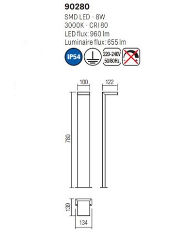 PALETTO PER ESTERNO STILE MODERNO EMBO