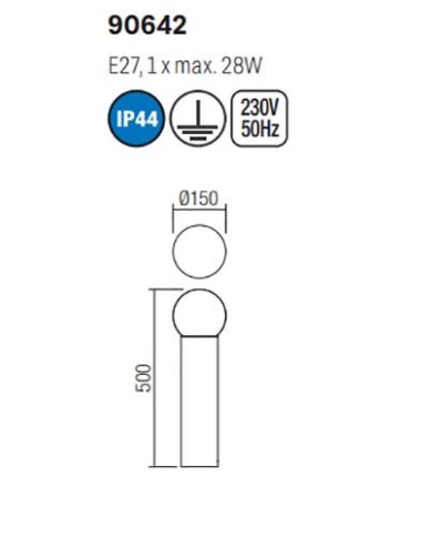 LAMPADA DA TERRA STILE MODERNO BULK P
