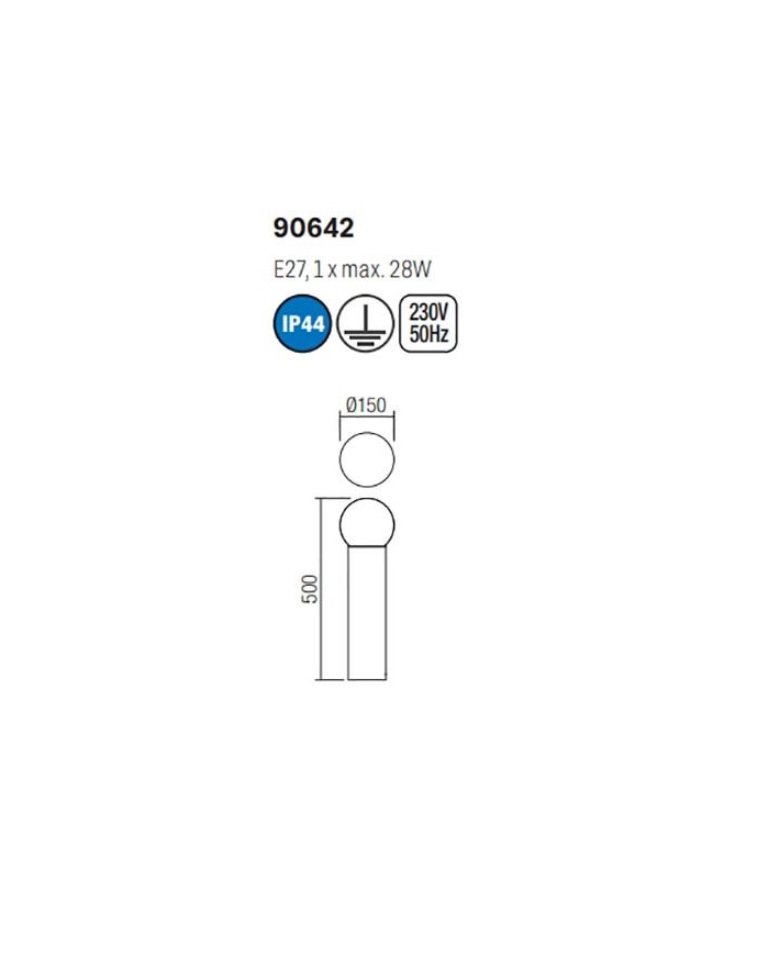 LAMPADA DA TERRA STILE MODERNO BULK P