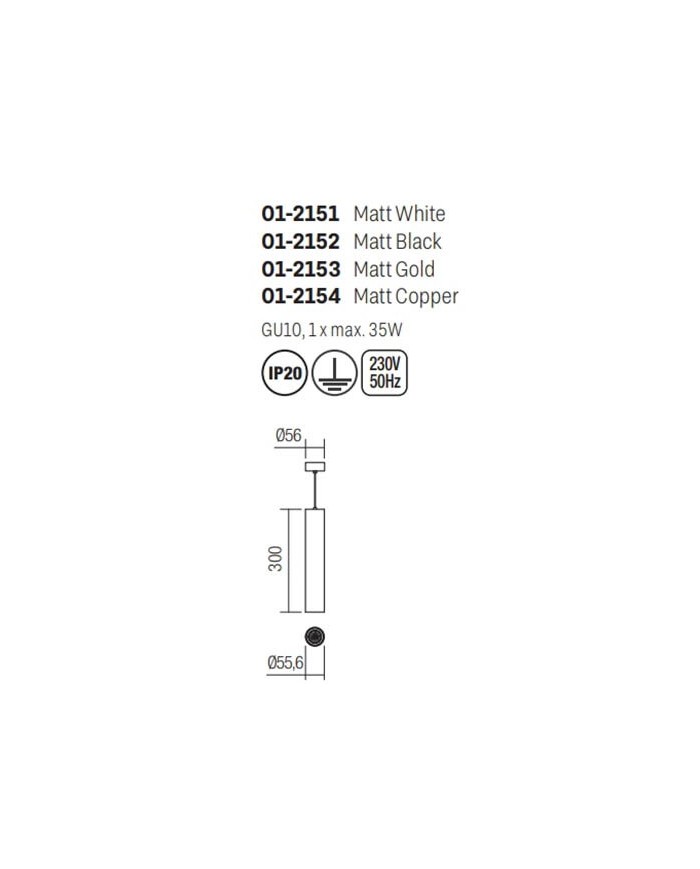 SOSPENSIONE STILE MODERNO AXIS SP ORO