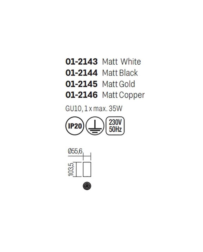 PLAFONIERA STILE MODERNO AXIS ORO M