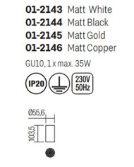 PLAFONIERA STILE MODERNO AXIS ORO M