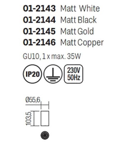 PLAFONIERA STILE MODERNO AXIS NERO M