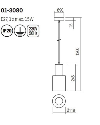 SOSPENSIONE STILE MODERNO AURUM