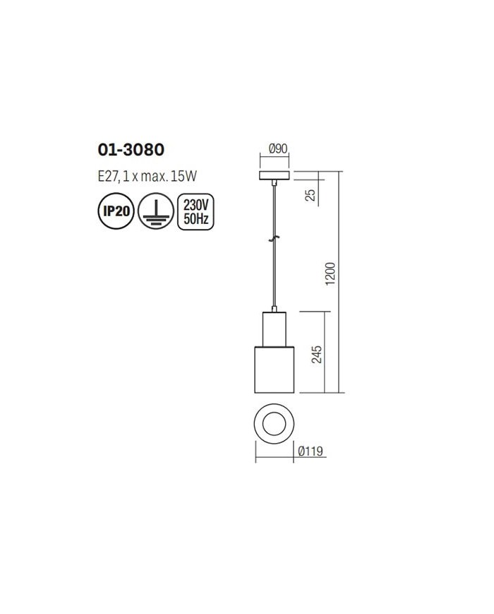SOSPENSIONE STILE MODERNO AURUM