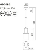 SOSPENSIONE STILE MODERNO AURUM
