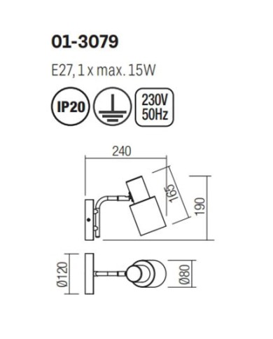 APPLIQUE STILE MODERNO AURUM AP