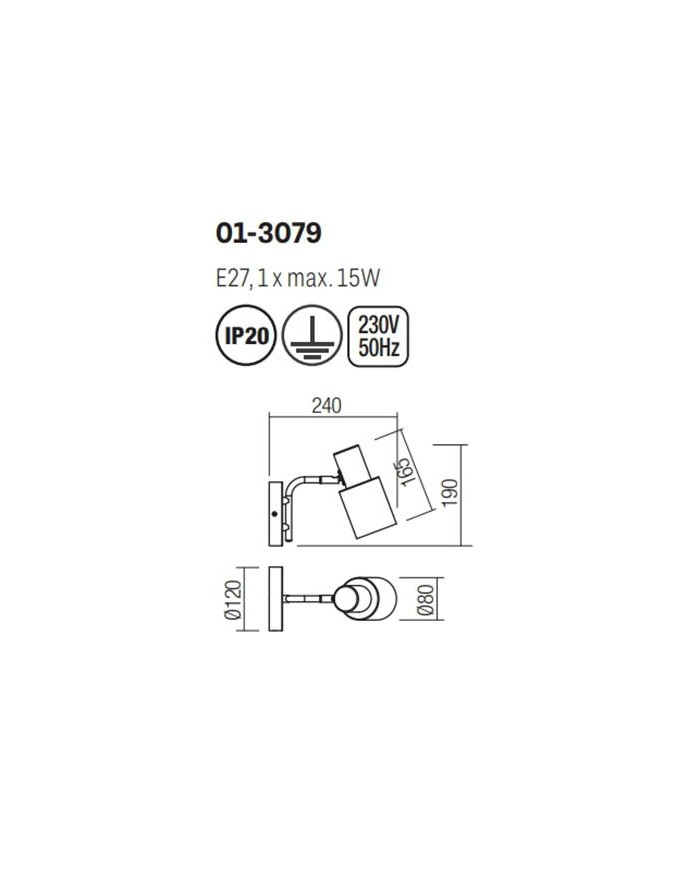 APPLIQUE STILE MODERNO AURUM AP