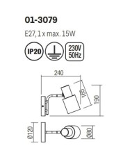 APPLIQUE STILE MODERNO AURUM AP