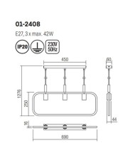 SOSPENSIONE STILE MODERNO AERIS SP3