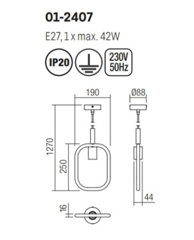 SOSPENSIONE STILE MODERNO AERIS SP1
