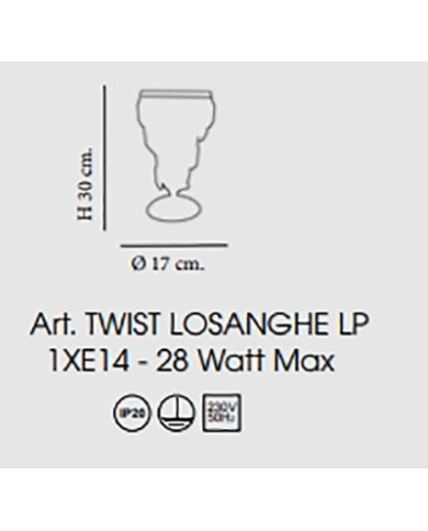 LUMETTO STILE CONTEMPORANEO CON CRISTALLI TWIST LP