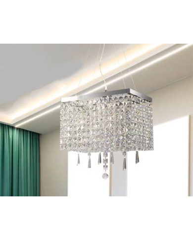LAMPADARIO A SOSPENSIONE STILE CONTEMPORANEO CRISTAL SP40