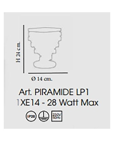 LUMETTO IN STILE CONTEMPORANEO PIRAMIDE LP