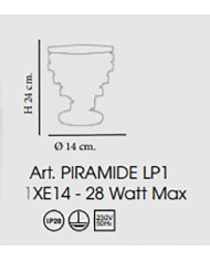 LUMETTO IN STILE CONTEMPORANEO PIRAMIDE LP