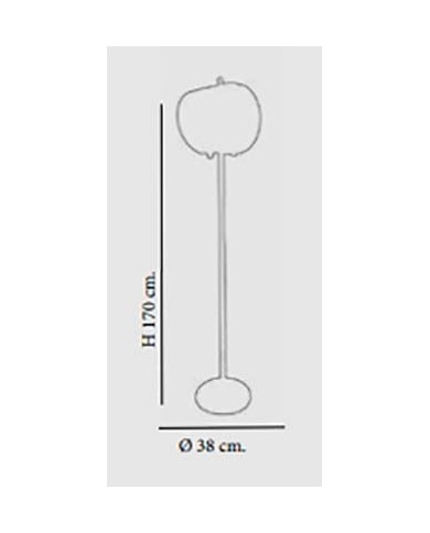 LAMPADA DA TERRA STILE MODERNO CONTEMPORANEO LOVE PT