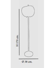 LAMPADA DA TERRA STILE MODERNO CONTEMPORANEO LOVE PT