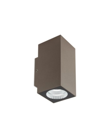 APPLIQUE PER ESTERNO STILE MODERNO QUAD BIEMISSIONE MARRONE