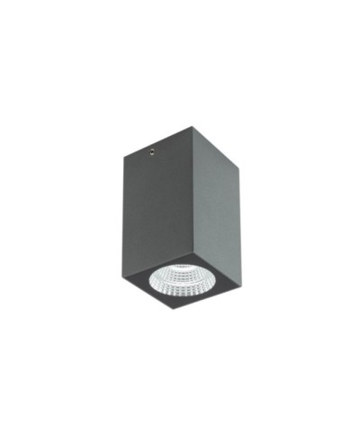 PLAFONIERA PER ESTERNO STILE MODERNO QUAD GRIGIO