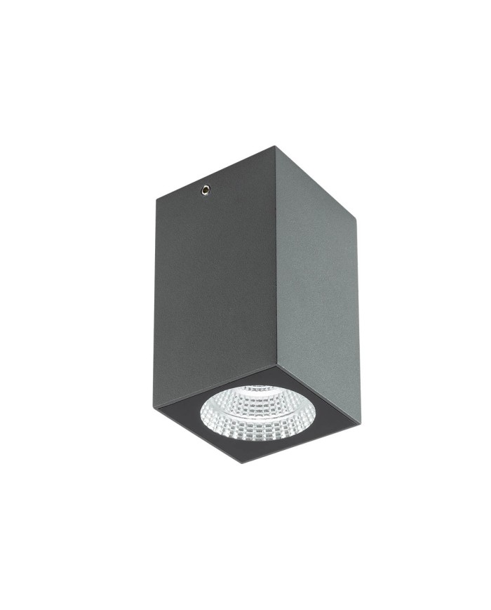 PLAFONIERA PER ESTERNO STILE MODERNO QUAD GRIGIO
