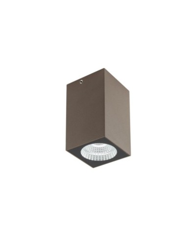 PLAFONIERA PER ESTERNO STILE MODERNO QUAD MARRONE