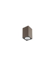 PLAFONIERA PER ESTERNO STILE MODERNO QUAD MARRONE