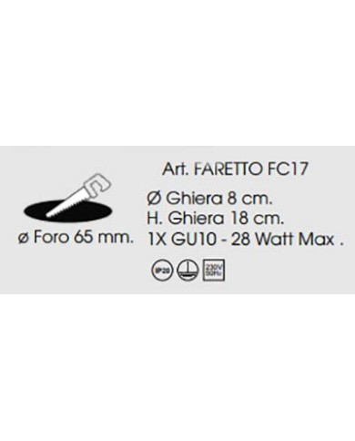 FARETTO STILE CONTEMPORANEO CON CRISTALLI FC17