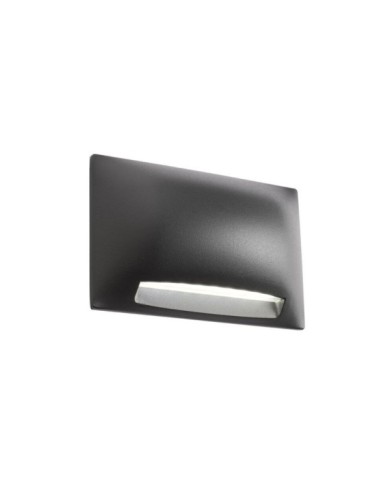 APPLIQUE SEGNAPASSO PER ESTERNO STILE MODERNO SLOT NERO