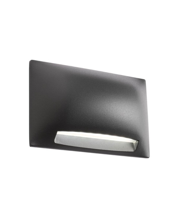 APPLIQUE SEGNAPASSO PER ESTERNO STILE MODERNO SLOT NERO