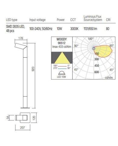 PALETTO PER ESTERNO STILE MODERNO WOODY G