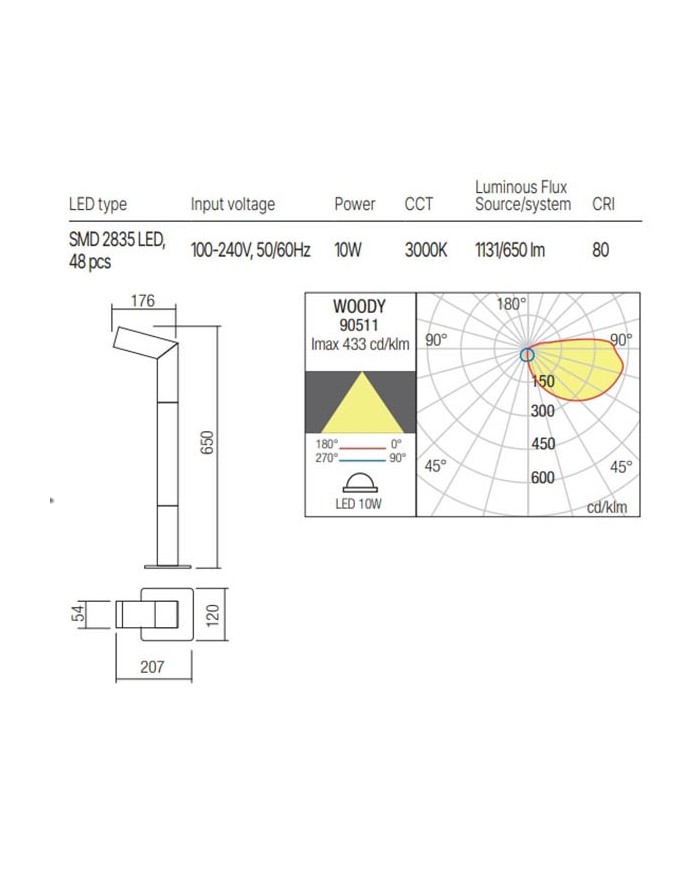 PALETTO PER ESTERNO STILE MODERNO WOODY P