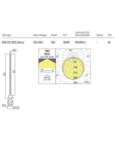 PALETTO PER ESTERNO STILE MODERO WIKI G