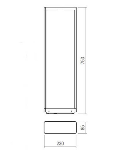 PALETTO PER ESTERNO STILE MODERNO WAKE G