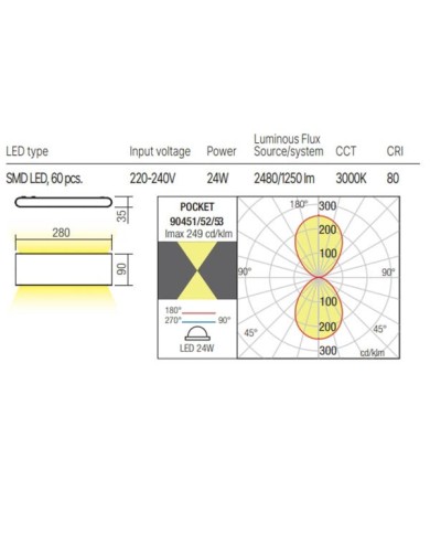 APPLIQUE PER ESTERNO STILE MODERNO POCKET MARRONE G