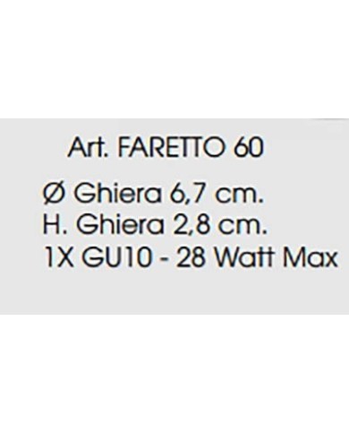 FARETTO STILE MODERNO CONTEMPORANEO 60