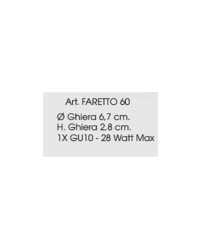 FARETTO STILE MODERNO CONTEMPORANEO 60