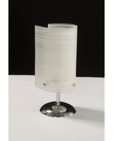 LAMPADA DA TAVOLO STILE MODERNO CONTEMPORANEO RIGHE LP ROLL