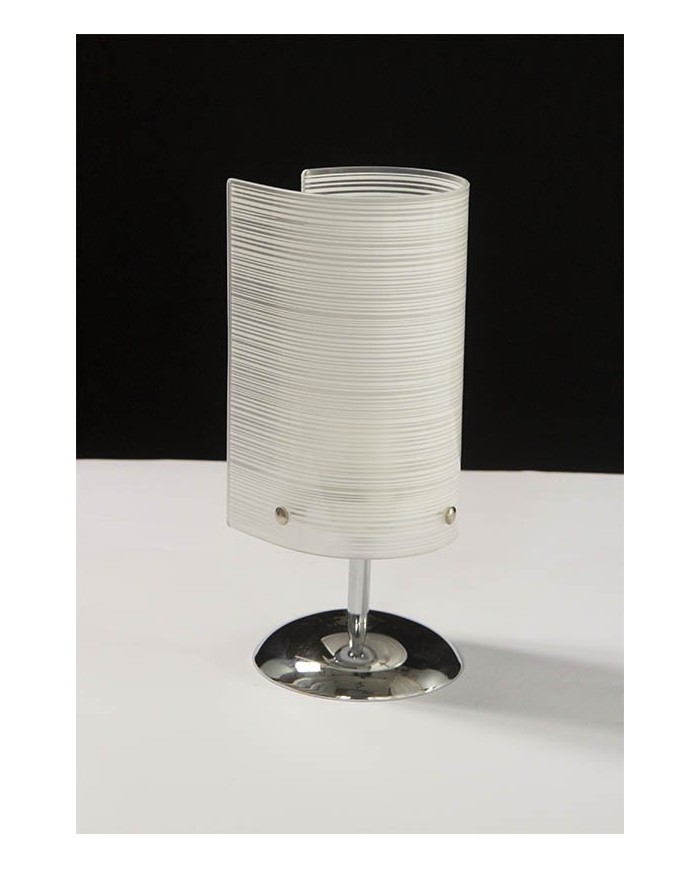 LAMPADA DA TAVOLO STILE MODERNO CONTEMPORANEO RIGHE LP ROLL