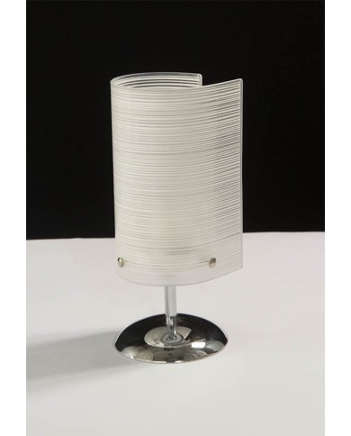 LAMPADA DA TAVOLO STILE MODERNO CONTEMPORANEO RIGHE LP ROLL