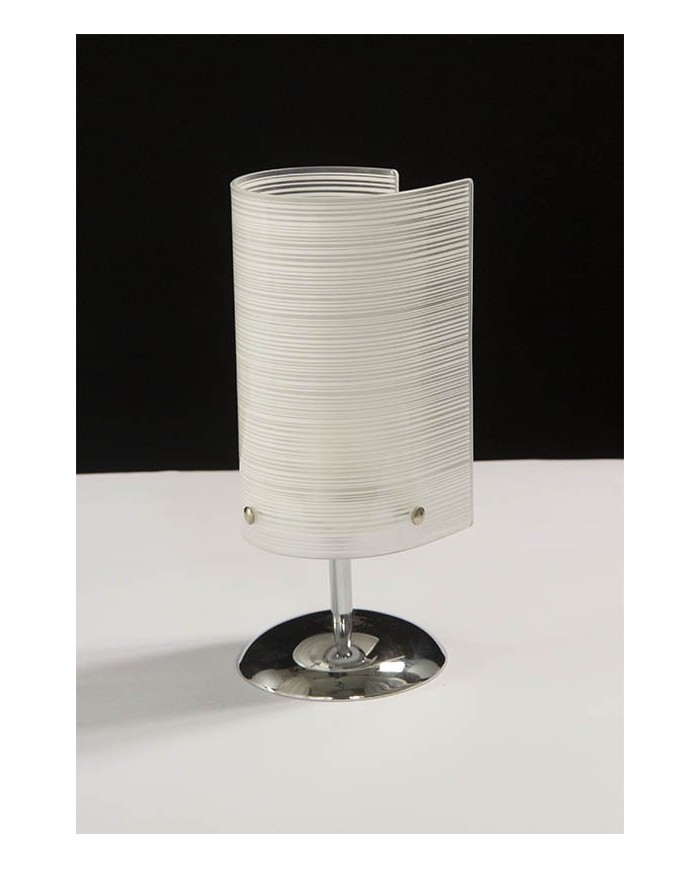 LAMPADA DA TAVOLO STILE MODERNO CONTEMPORANEO RIGHE LP ROLL