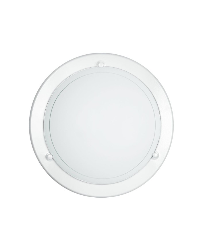 PLAFONIERA 1010 BIANCA CON LEGNO