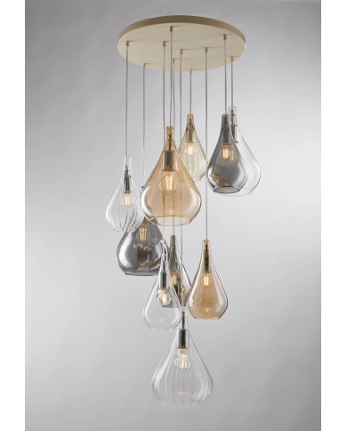 LAMPADARIO STILE MODERNO CONTEMPORANEO GOCCIA LM10